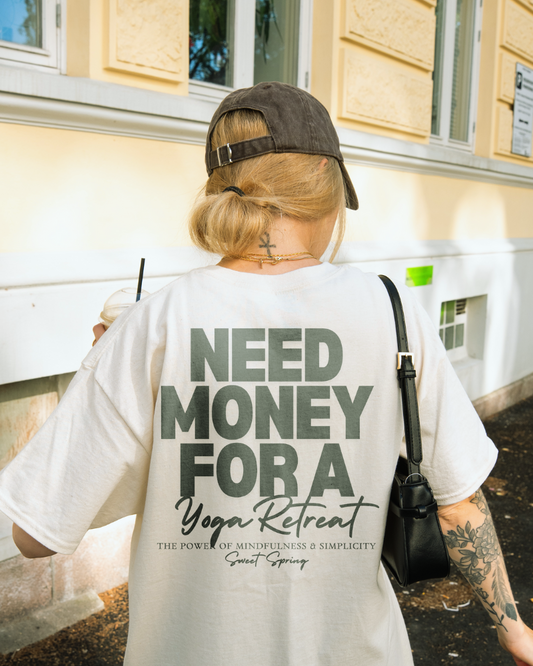 NEED MONEY Oversized Shirt