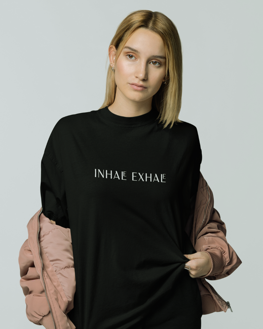 INHALE EXHALE Oversized Shirt