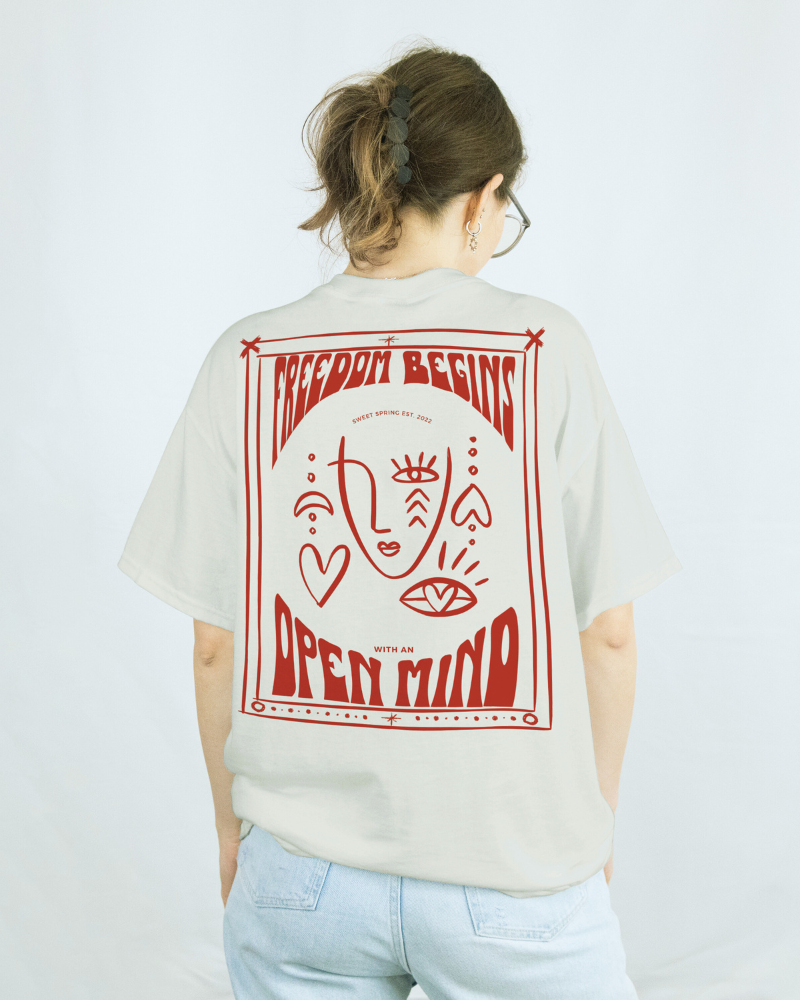 OPEN MIND Oversized Shirt
