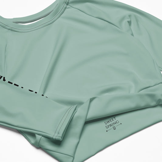 Sweet Spring Recyceltes Langarm Crop Top