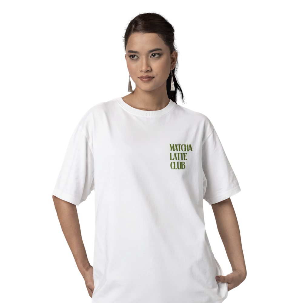 MATCHA LATTE Oversized Shirt