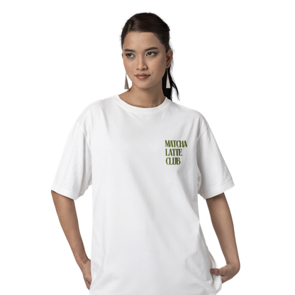 MATCHA LATTE Oversized Shirt