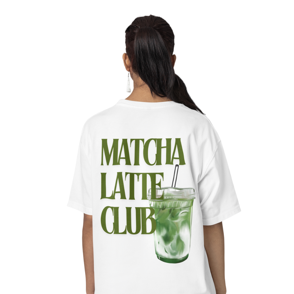 MATCHA LATTE Oversized Shirt