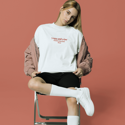 YOGA AND WINE Oversized Shirt