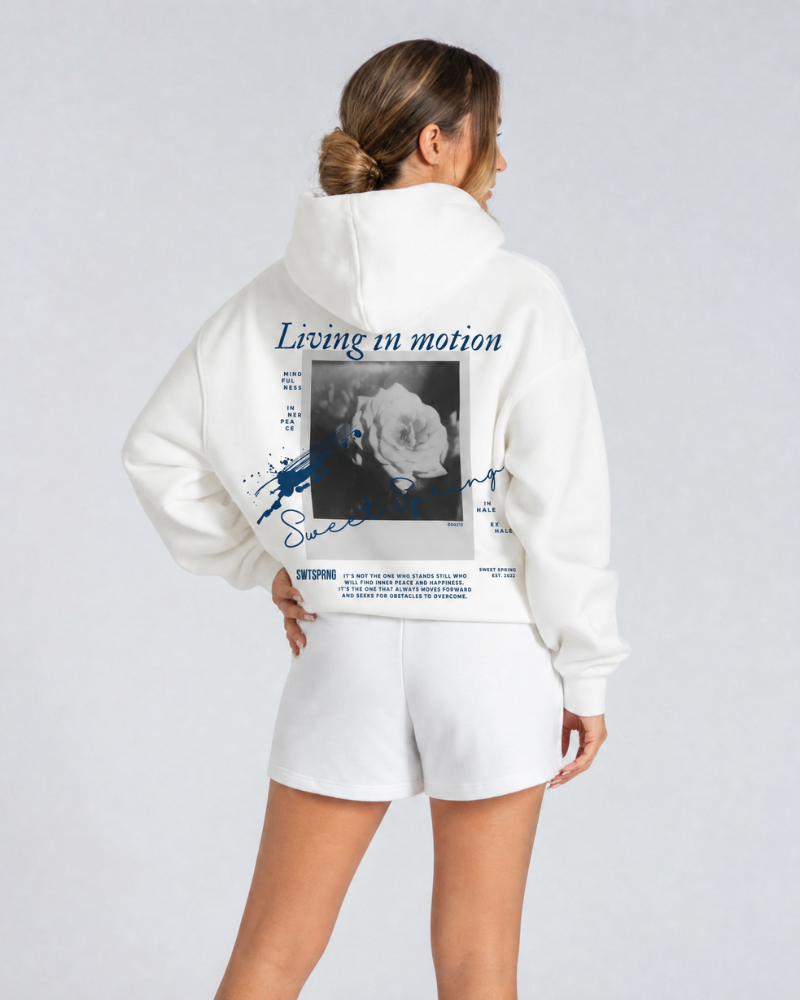 LIVING IN MOTION Oversized Hoodie