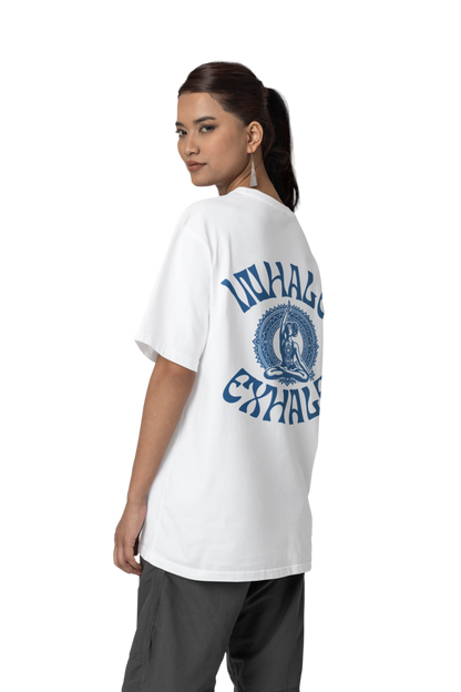 INHALE EXHALE MANDALA Oversized Shirt