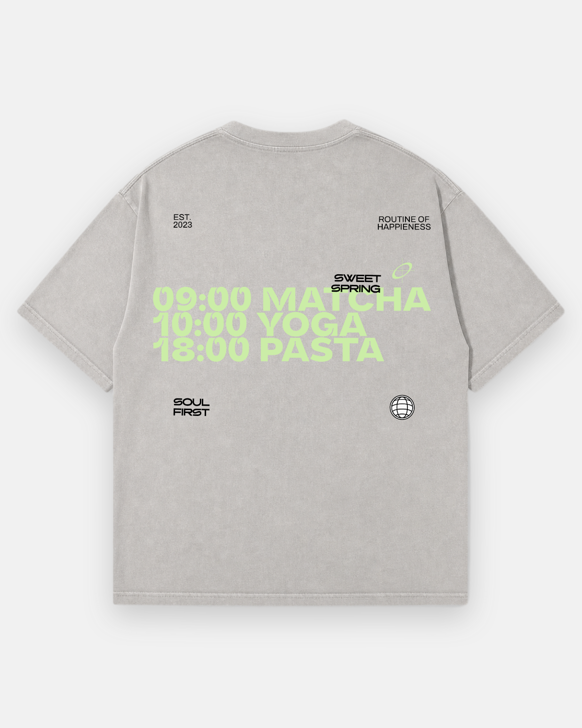 MATCHA ROUTINE Oversized Shirt
