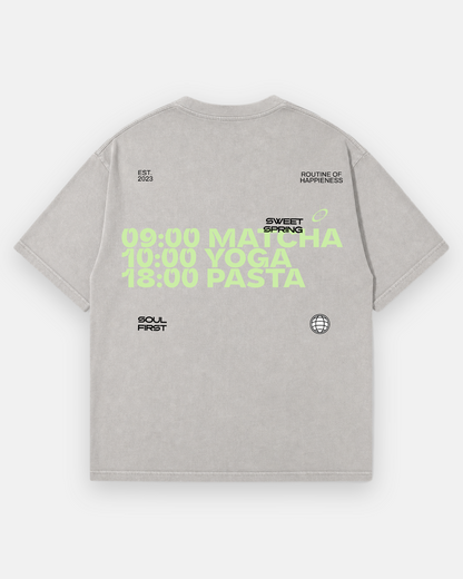MATCHA ROUTINE Oversized Shirt