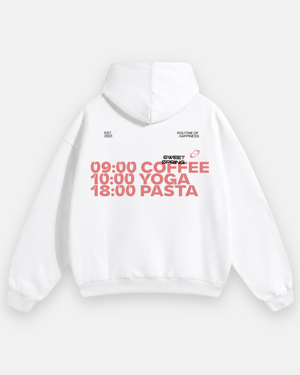ROUTINE OF HAPPINESS Oversized Hoodie