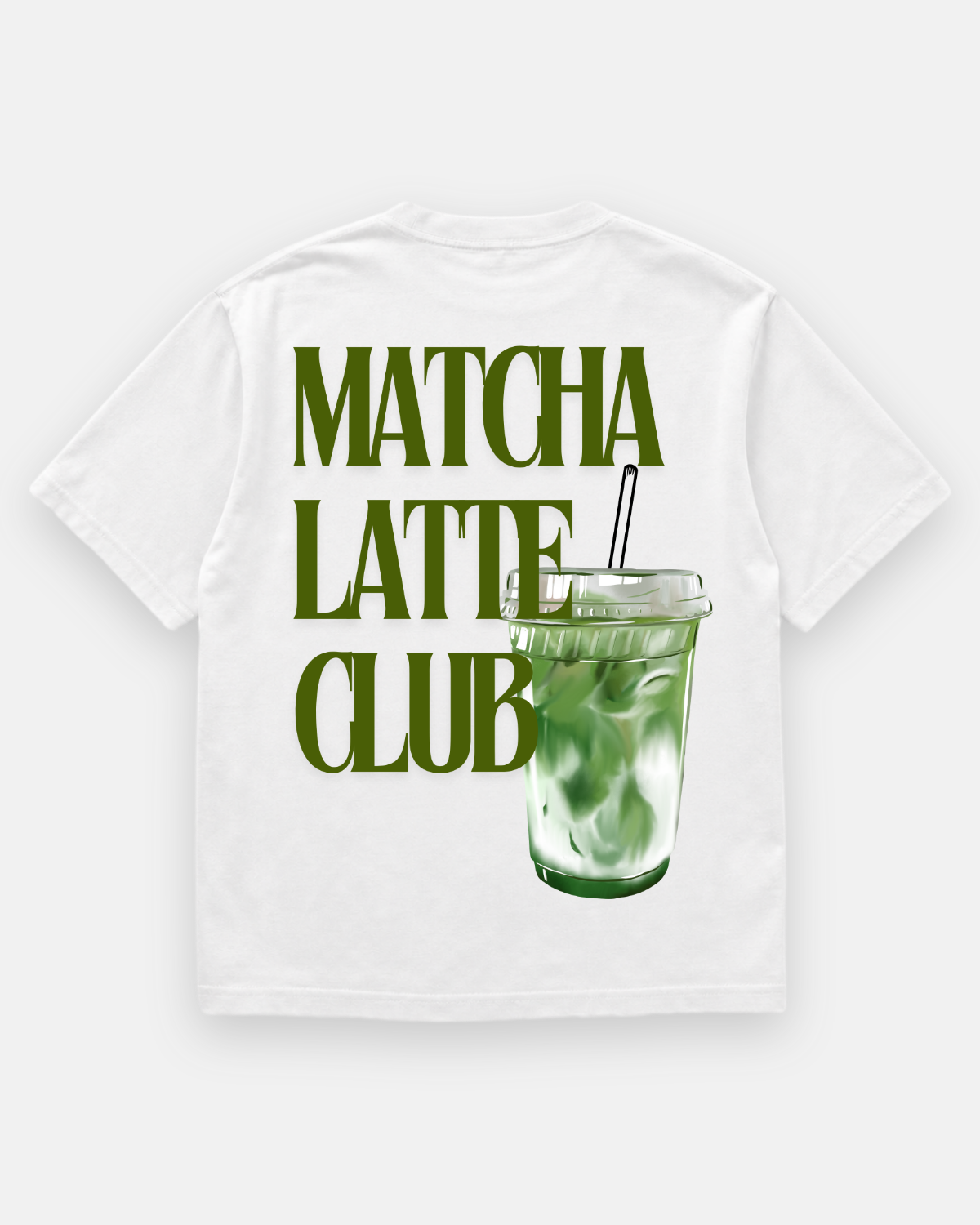 MATCHA LATTE Oversized Shirt
