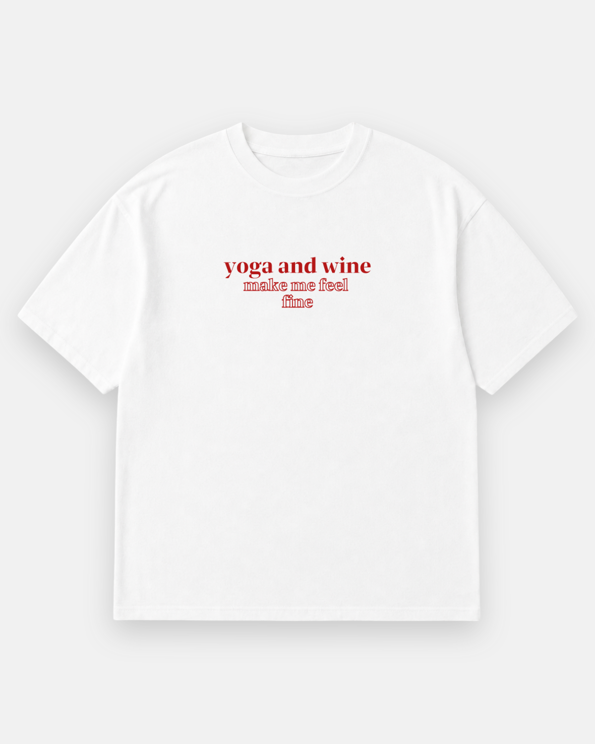 YOGA AND WINE Oversized Shirt