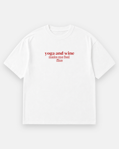 YOGA AND WINE Oversized Shirt