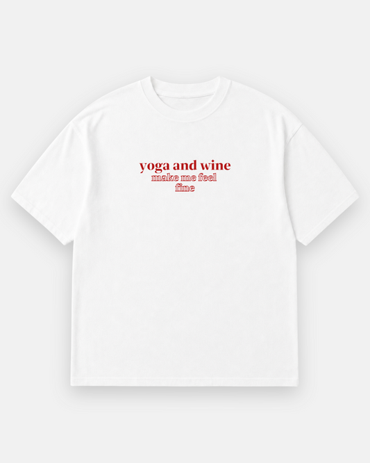 YOGA AND WINE Oversized Shirt