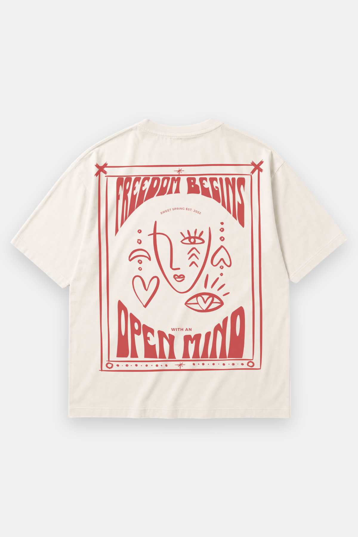 OPEN MIND Oversized Shirt