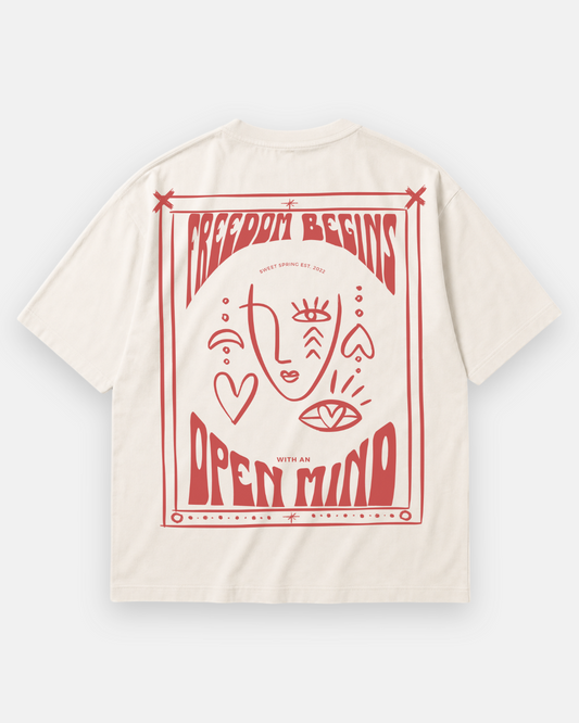 OPEN MIND Oversized Shirt