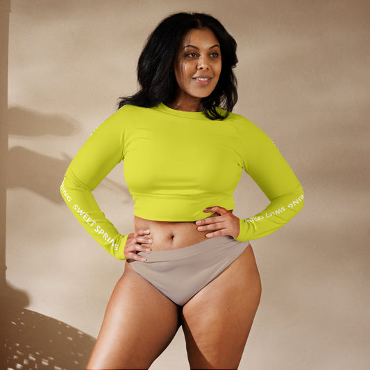 Sweet Spring Recyceltes Langarm Crop Top