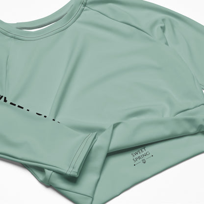 Sweet Spring Recyceltes Langarm Crop Top