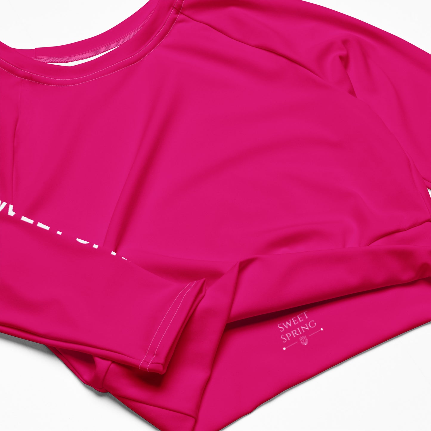 Sweet Spring Recyceltes Langarm Crop Top