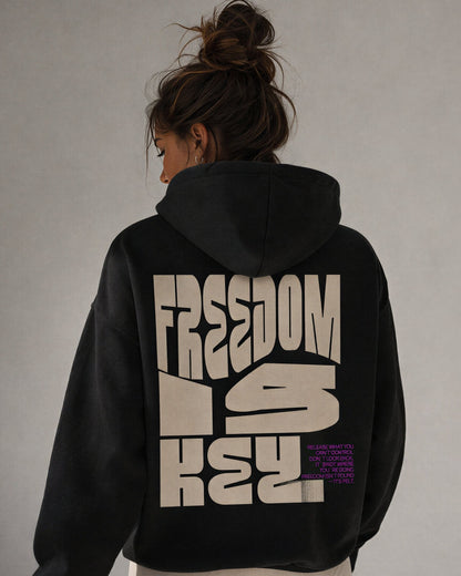 FREEDOM IS KEY Oversized Hoodie