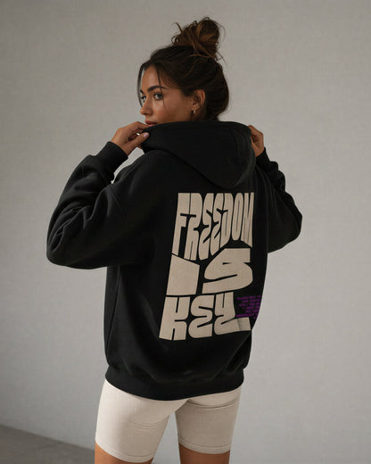 FREEDOM IS KEY Oversized Hoodie