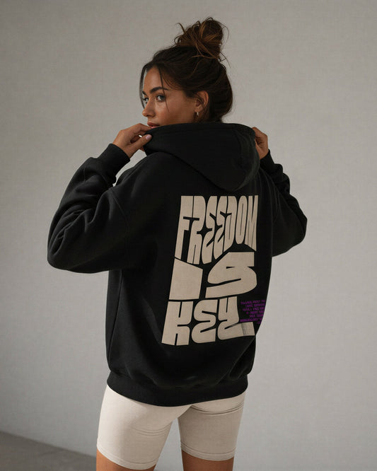 FREEDOM IS KEY Oversized Hoodie