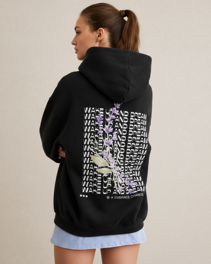 WAKE UP AND DREAM Oversized Hoodie