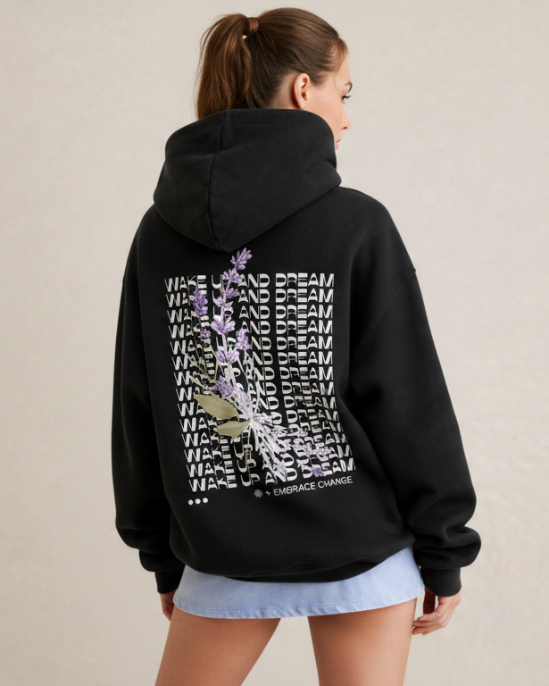 WAKE UP AND DREAM Oversized Hoodie