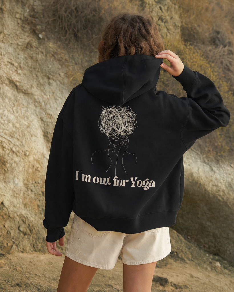 OUT FOR YOGA Oversized Hoodie