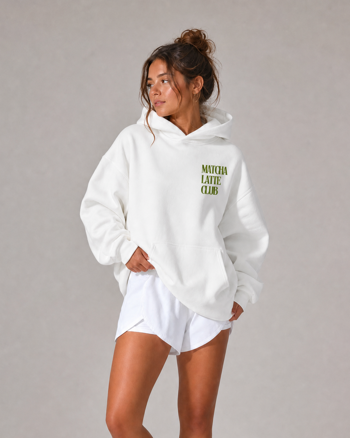 MATCHA LATTE CLUB Oversized Hoodie