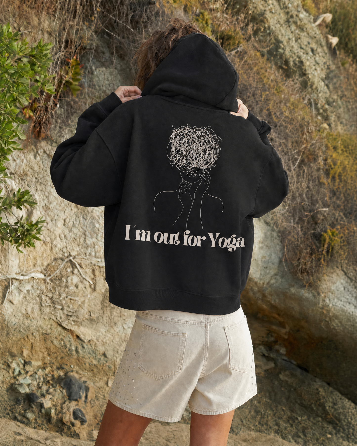 OUT FOR YOGA Oversized Hoodie