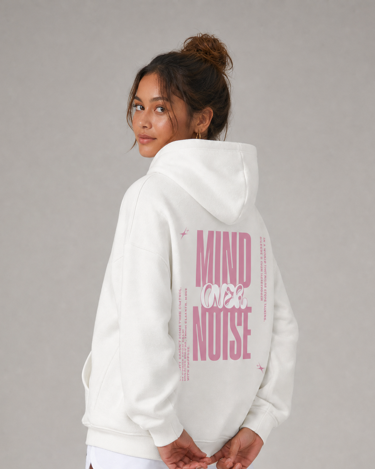 MIND OVER NOISE Oversized Hoodie