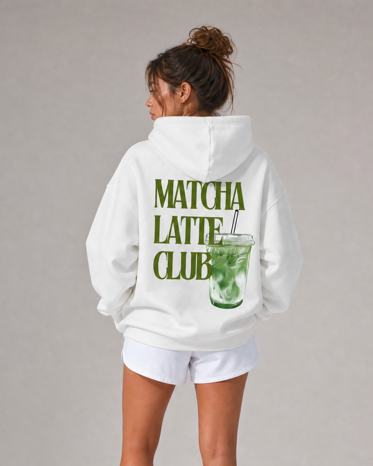 MATCHA LATTE CLUB Oversized Hoodie
