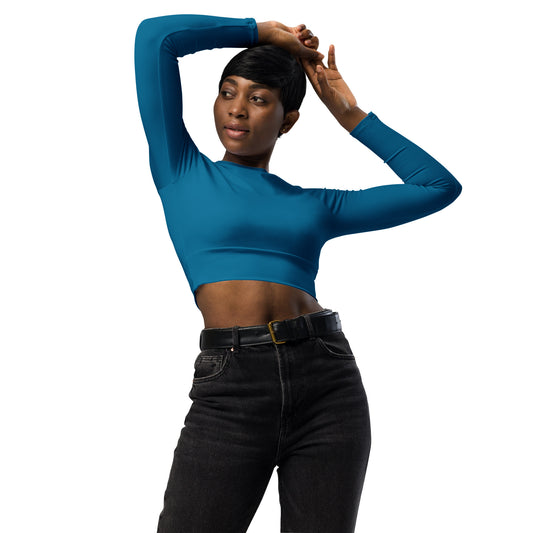 Sweet Spring Recyceltes Langarm Crop Top