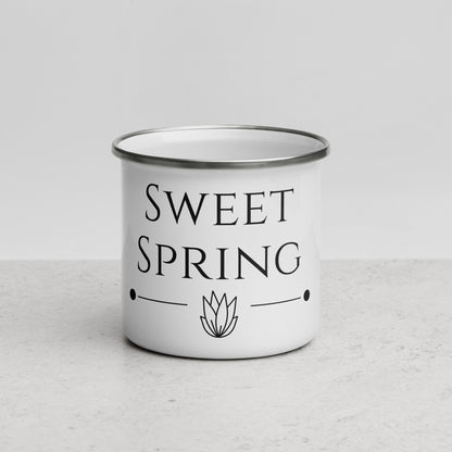 Sweet Spring Emailletasse