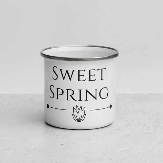 Sweet Spring Emailletasse
